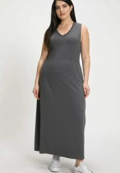 Ulla Popken Jerseyjurk - Dunkelgrau