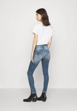 ONLY Onlpower Push Up Destroy - Jeans Skinny Fit - Medium Blue Denim -Mode Dames Winkel 082d90407b2a46a895ecbf2c0e8d4b1b