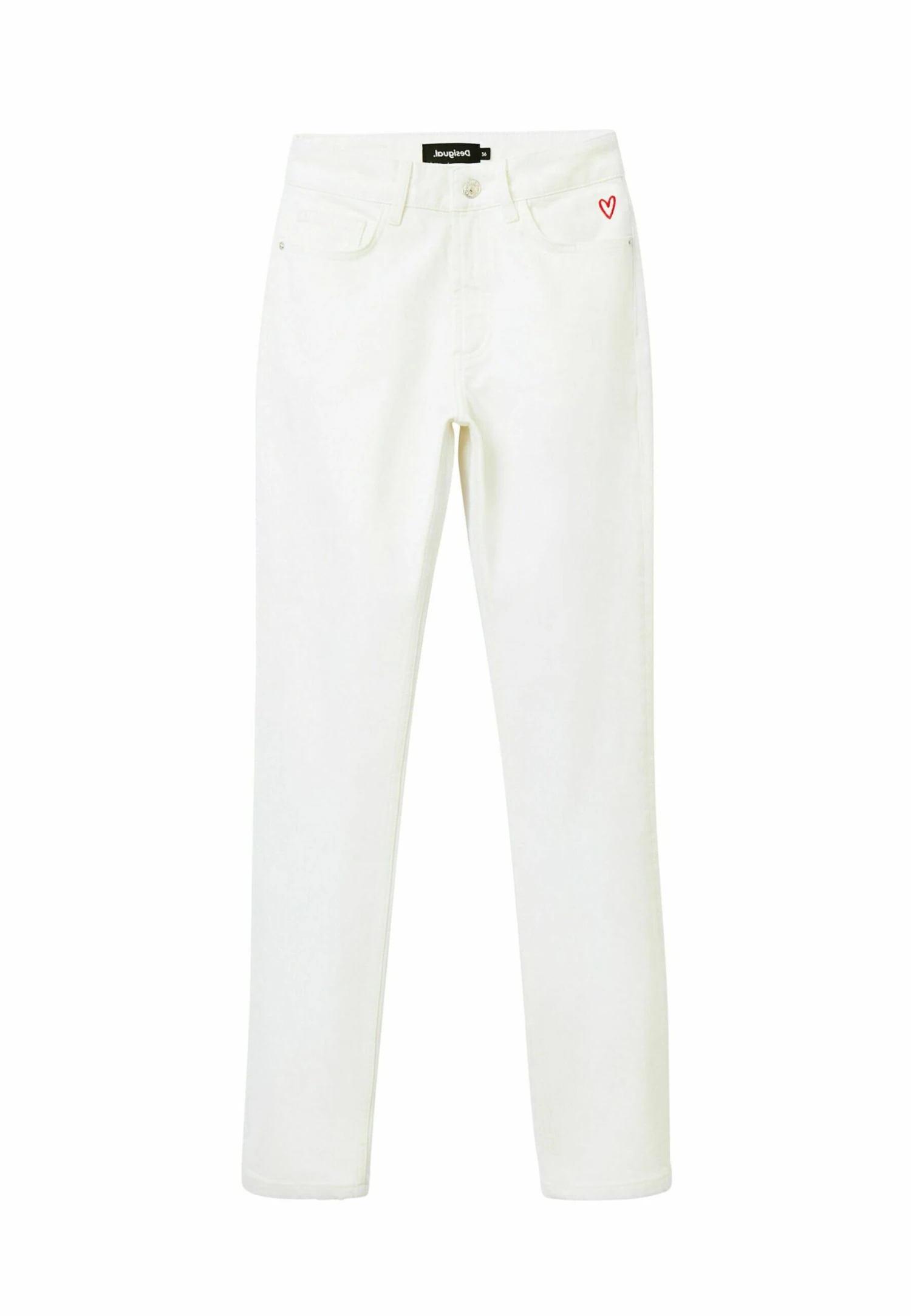 Desigual Straight - Slim Fit Jeans - White 7 Desigual Straight - Slim Fit Jeans - White - Afbeelding 5