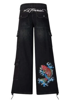 Ed Hardy Koi-Fishing - Relaxed Fit Jeans - Washed Black -Mode Dames Winkel 0e7d045fa04c443dbfcb2c6b431b6cb3