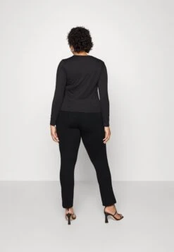 ONLY CARMAKOMA Carelora Slit Pant - Broek - Black -Mode Dames Winkel 131faa87cf1949e8876a1d454e838841