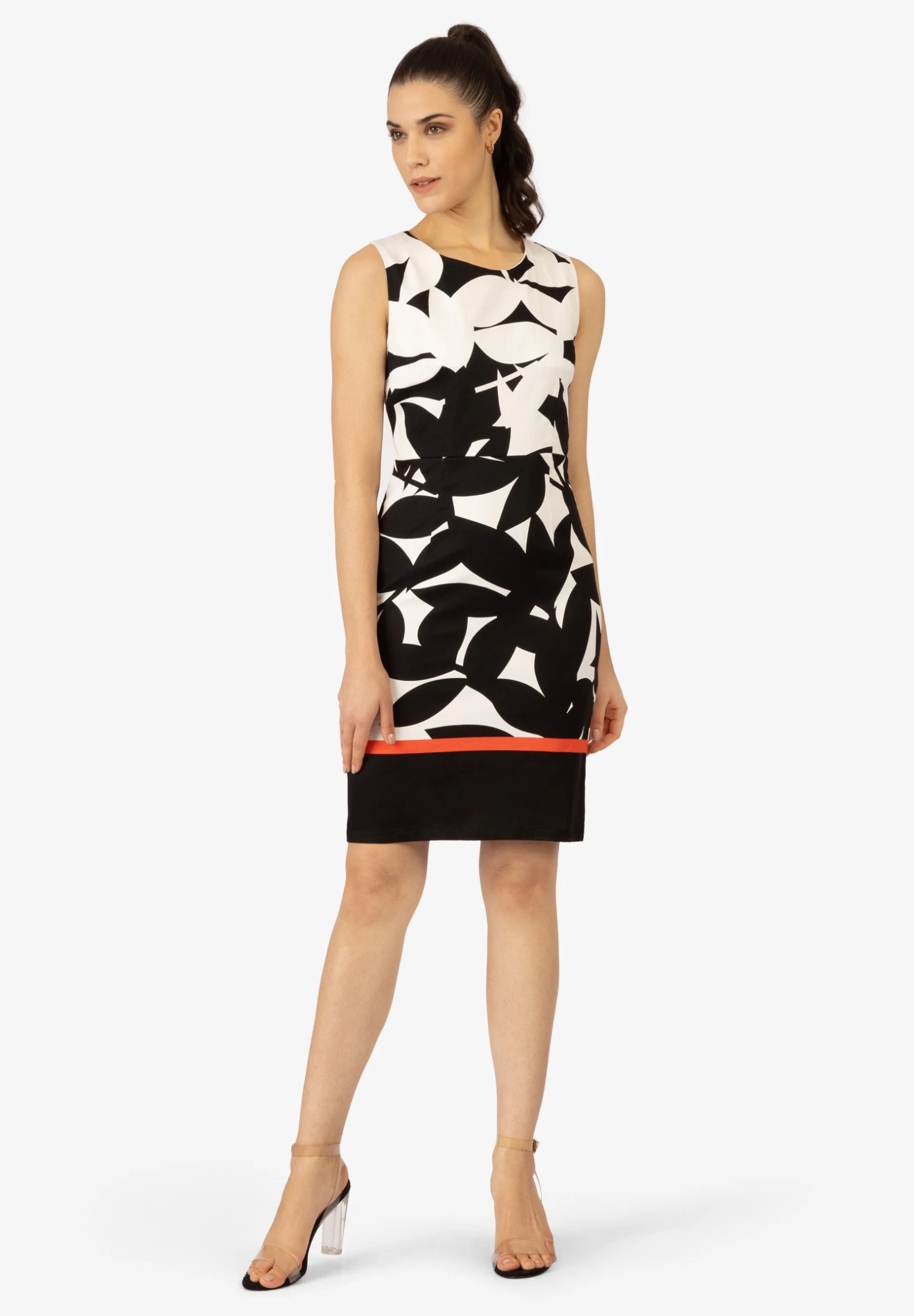 APART Etui-Jurk - Creme Multicolor 3 APART Etui-Jurk - Creme Multicolor