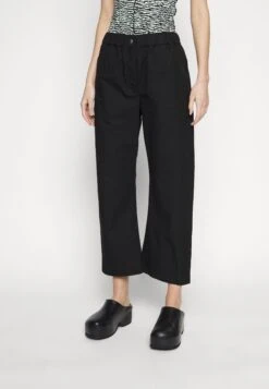 Solid Easy Pant - Broek - Black -Mode Dames Winkel 144a921415624092869b46d65331eeef