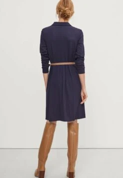 Comma Blousejurk - Navy -Mode Dames Winkel 16fe9738e1db4746b68d7da95b1b8f59