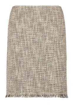 Taifun Mit Fransenkante - A-Lijn Rok - Roasted Hazel Gemustert -Mode Dames Winkel 1d9ae11d9f9f48ff91fbec6d15496220