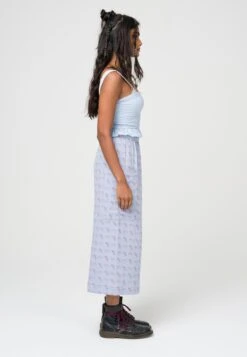 Abstract Patchwork Wide Leg - Broek - Blue -Mode Dames Winkel 1e0b2ba4d47f4686a5ad01404bd76550