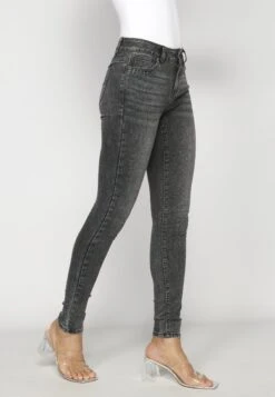 Koroshi Jeans Skinny Fit - Grey Denim -Mode Dames Winkel 1e1ffc03fa304b00b8dd2465fbb11deb