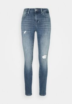 ONLY Onlpower Push Up Destroy - Jeans Skinny Fit - Medium Blue Denim -Mode Dames Winkel 1e3eb16502a445c2a6dd623780594d5d