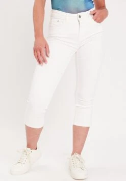Slim Fit Jeans - Ecru -Mode Dames Winkel 25f1d4502b1d45aab2c1b0e7cf161076