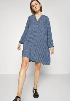 B.young Byjosa Tunic Dress - Jurk - Smoke Blue Mix -Mode Dames Winkel 295fa53d4ffd49f29dcf311e2a37fed9
