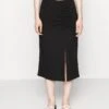 Vero Moda Petite Vmjona Calf Skirt - Kokerrok - Black