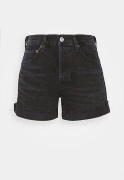 AGOLDE Parker Long With Cuff - Jeansshort - Black -Mode Dames Winkel 2de9f4f1570c44658b1892dec7d9de2d