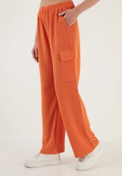 LELA Regular Fit - Cargobroek - Orange -Mode Dames Winkel 2ec2a387a833485f9fd831fca3051cbe