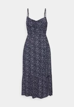 Hollister Co. Bare Channeled Bodice Midi - Jurk - Navy Blue -Mode Dames Winkel 2fb7b3beb4714d588ab3dea8fa4f65f0