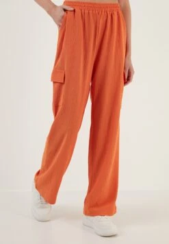LELA Regular Fit - Cargobroek - Orange -Mode Dames Winkel 304147c904ff453e89e78effc9022ee9