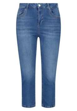 Capri Met Steentjes - Slim Fit Jeans - Blue -Mode Dames Winkel 3394a1fe15dc4d8ca2b9441c9ffd4bea