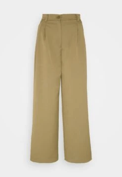 Monki Broek - Khaki Green Medium Dusty -Mode Dames Winkel 3f465550bd77418d99c1b68620942911