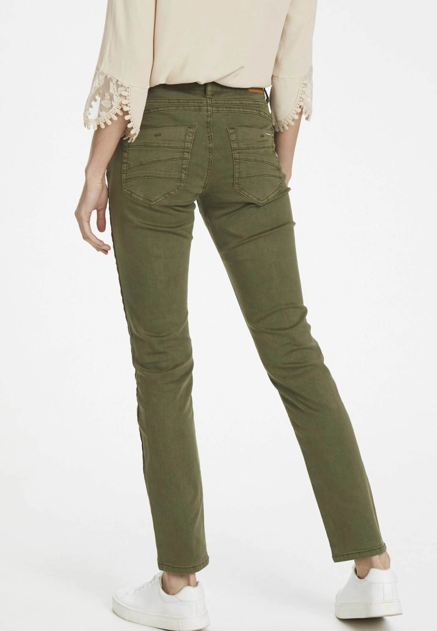 Cream Lottecr Plain Twill Coco Fit Bci - Slim Fit Jeans - Burnt Olive 4 Cream Lottecr Plain Twill Coco Fit Bci - Slim Fit Jeans - Burnt Olive - Afbeelding 3