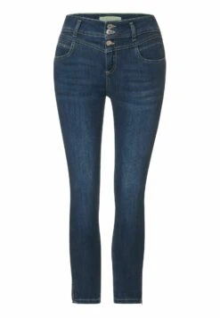 STREET ONE In 7/8 - Slim Fit Jeans - Blau -Mode Dames Winkel 4227020fb2e4461faddec9d431a8acce
