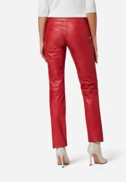 Low Cut - Leren Broek - Red -Mode Dames Winkel 43200c625bcd44969a3488c7774a2134