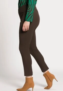 Ulla Popken Broek - Donkerbruin -Mode Dames Winkel 4536cbf8b6b44d779b035cd5900cf75d