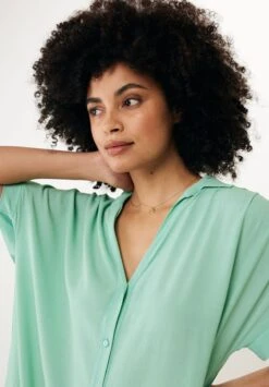 MEXX Button Through - Blousejurk - Aqua Green -Mode Dames Winkel 469f7299a9824baba76f8558be193c71