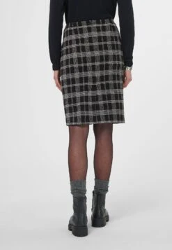 Mit Klassischem Karomuster - Kokerrok - Schwarz Wollweiß 10 Mit Klassischem Karomuster - Kokerrok - Schwarz Wollweiß -Mode Dames Winkel 46c6080ebe484e69bbce9dced62223bb