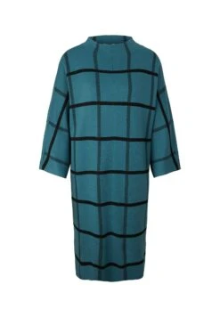 Tom Tailor Gebreide Jurk - Teal Blue Knit Check Design 16 Tom Tailor Gebreide Jurk - Teal Blue Knit Check Design -Mode Dames Winkel 47988be7800645e49ac618dda03048f5