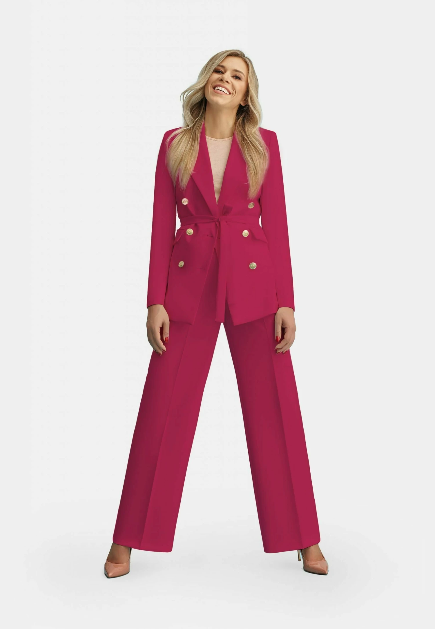 Penelope - Broek - Fuchsia 4 Penelope - Broek - Fuchsia - Afbeelding 2