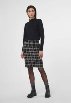 Mit Klassischem Karomuster - Kokerrok - Schwarz Wollweiß 9 Mit Klassischem Karomuster - Kokerrok - Schwarz Wollweiß -Mode Dames Winkel 47f175e3d1fd483abe9d3b8516daaa7c