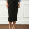 Next Front Midi Standard - Wikkelrok - Black -Mode Dames Winkel 480ec1e6825147a1abe9d1f0c542ec21