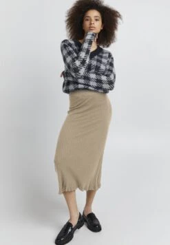 ICHI Ihruvera Sk2 - A-Lijn Rok - Mottled Beige -Mode Dames Winkel 48b7513dfe8e4a0da59f14b0fc214899