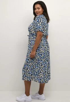Kctiri Ami- Jurk - MidnightBlue Flower Print -Mode Dames Winkel 48eb06f41e314d6b9ca3f3958aad4981