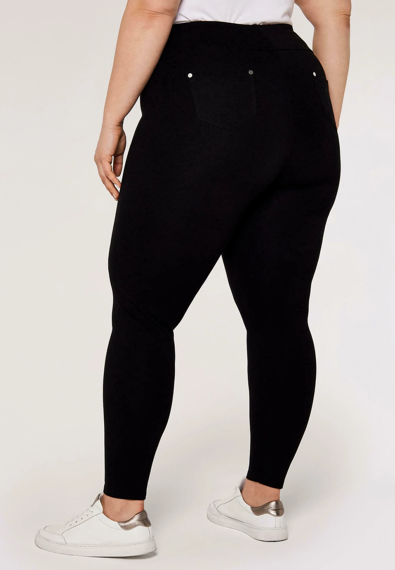 Apricot Curve High Waist Ponte- Jeans Skinny Fit - Black 5 Apricot Curve High Waist Ponte- Jeans Skinny Fit - Black - Afbeelding 3