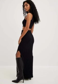 NA-KD StrukturierterMit Schlitzdetail - Maxirok - Black 9 NA-KD StrukturierterMit Schlitzdetail - Maxirok - Black -Mode Dames Winkel 4c797b01181c491f8b9377e88fffdc9f