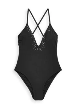 Next Diamante Plunge Tummy Control Standard - Badpak - Black -Mode Dames Winkel 4e46b65d7828454ab8d2a066cddac6ed