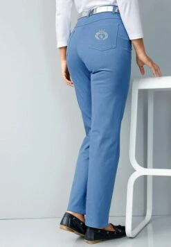 Maria - Straight Leg Jeans - Jeansblau -Mode Dames Winkel 51648945ad204789be21caf62f31f414