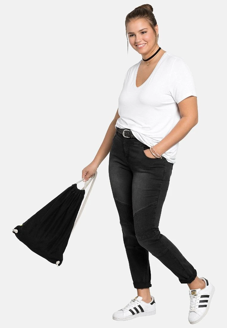 Sheego Jeans Skinny Fit - Black Denim 4 Sheego Jeans Skinny Fit - Black Denim - Afbeelding 2