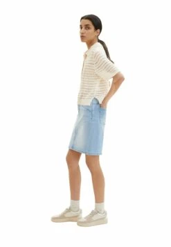 Tom Tailor Mit Kordelzug - Jeansrok - Light Stone Blue Denim -Mode Dames Winkel 55f236d2e4304d5dbea4c013c676a53f