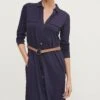 Comma Blousejurk - Navy -Mode Dames Winkel 560c039437c84c549f281b06551d0402