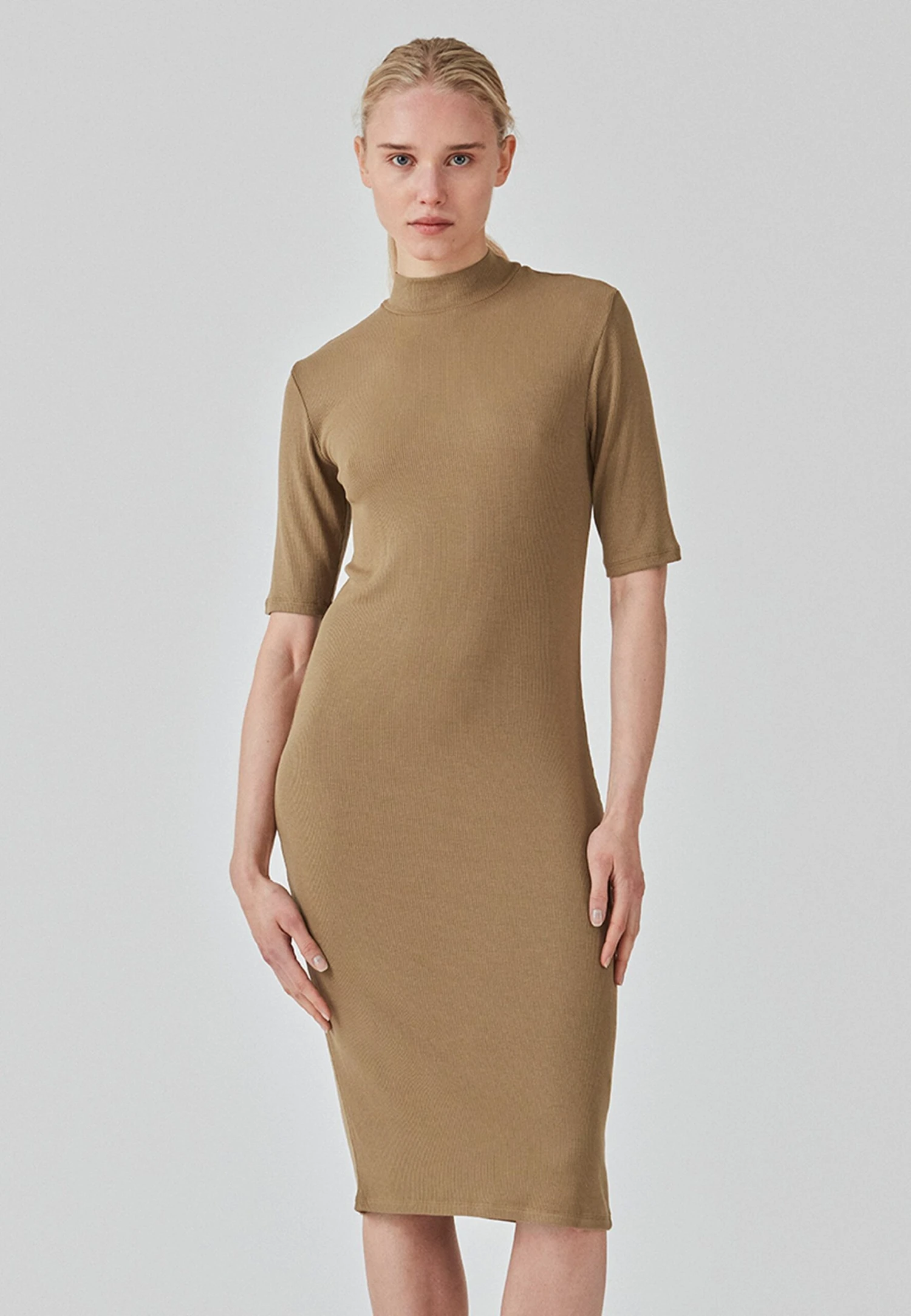 Modström Krown T-Shirt Dress - Gebreide Jurk - Dune 3 Modström Krown T-Shirt Dress - Gebreide Jurk - Dune
