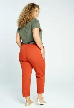 Unifarbene Mit HoherElastischer Taille - Broek - Orange 13 Unifarbene Mit HoherElastischer Taille - Broek - Orange -Mode Dames Winkel 59b02ed4a6f44f72b8d325e05aa83c27