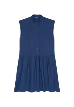 Marc O'Polo DENIM Ärmeloses Volant- Aus Bio - Blousejurk - Admiral -Mode Dames Winkel 5c2612cd30ba4821b70960ce0d14e00f