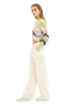 TOM TAILOR Denim Straight Fit - Straight Leg Jeans - Creme -Mode Dames Winkel 622f3612118d4203ad70a5adf5ae9d93