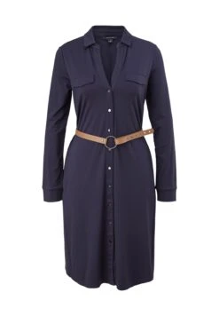 Comma Blousejurk - Navy -Mode Dames Winkel 627357e74e7447159786d4c49fd8f4a9