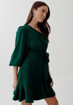 Tussah Phoebe Mini- Cocktailjurk - Emerald -Mode Dames Winkel 62fa43f23fb640dda3b357111cf2588d