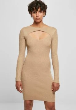 URBAN CLASSICS Cut Out - Etui-Jurk - Unionbeige