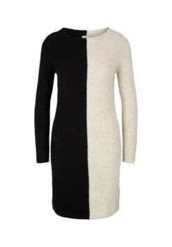 Tom Tailor Dress Cosy - Gebreide Jurk - Deep Black -Mode Dames Winkel 648517772dab4083be787a7345057b91