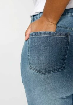 Slim Fit Jeans - Middle Blue -Mode Dames Winkel 64b323d7b31b471980c7ee4c1d7f0165