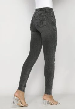 Koroshi Jeans Skinny Fit - Grey Denim -Mode Dames Winkel 666a2066fa0a411daf79a0e558c0b6e9